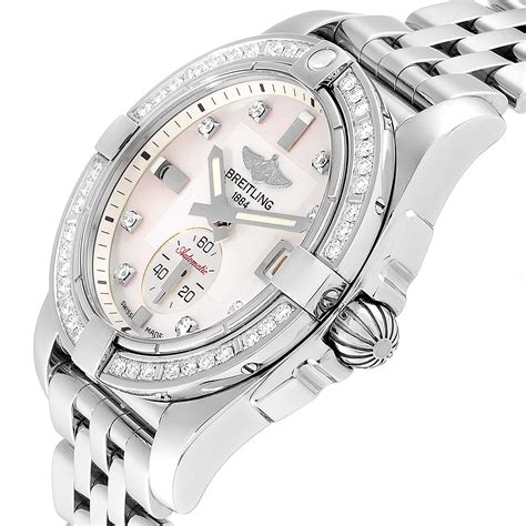 stainless steel breitling ladies watches|breitling watches chronograph.